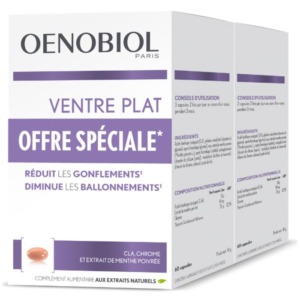 Oenobiol Ventre Plat Minceur 2x60 Capsules - Easypara