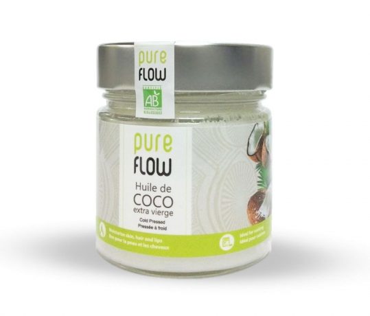 Cabello seco aceite de coco pure flow